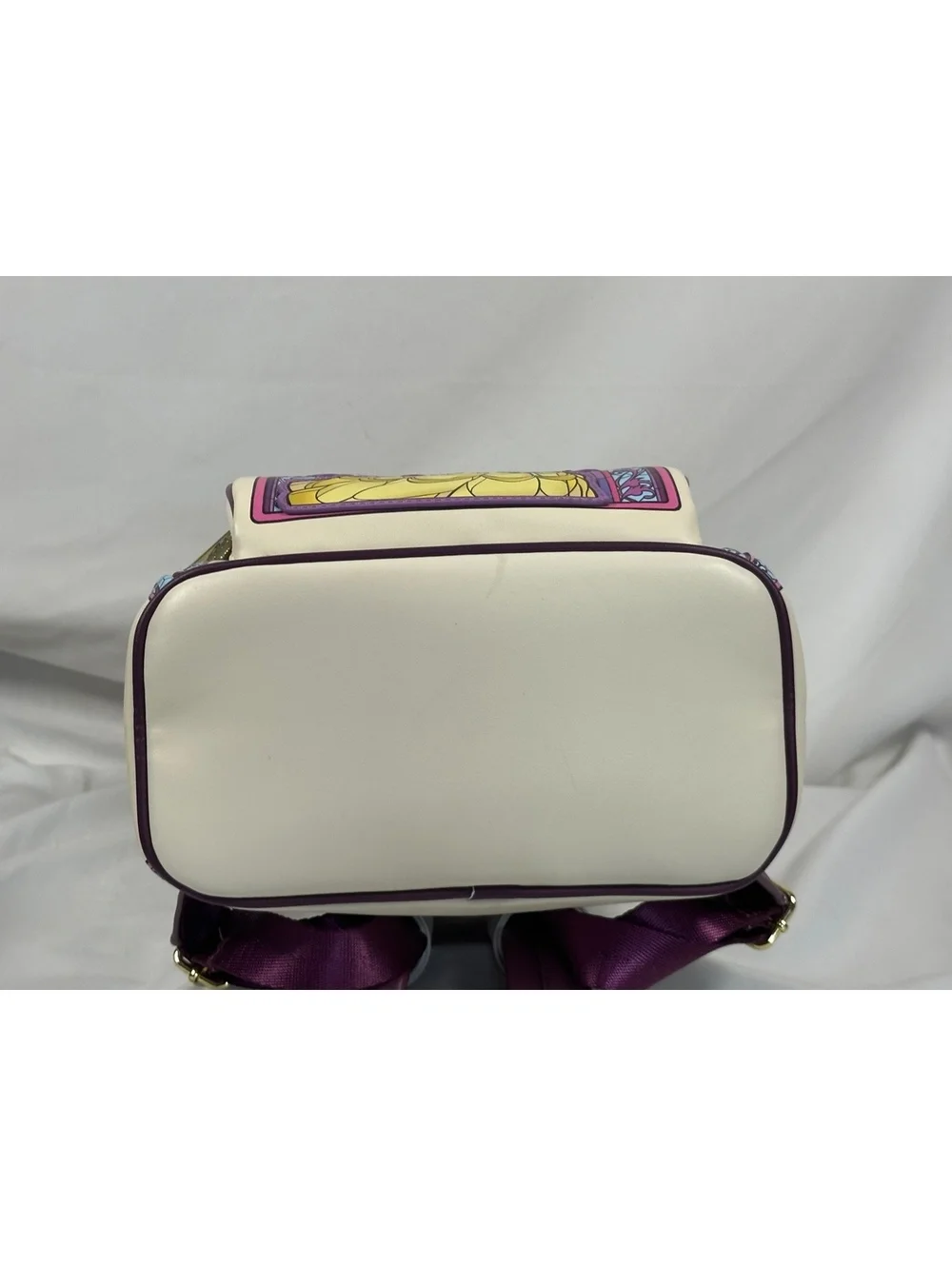 Loungefly Disney Beauty and the Beast Belle Stained Glass Mini Backpack